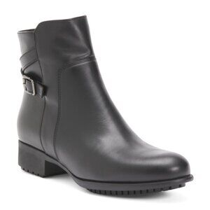 LA CANADIENNE Leather Sheldon Buckle Boots